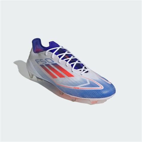 Adidas F50 Elite Firm Ground Boots White Adidas Lk