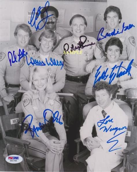 Chips TV Show Cast Reprint Autographed 8x10 Signed Picture Photo Erik ...