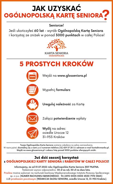 Ogólnopolska Karta Seniora zniżki zasady wnioski Kobieta w INTERIA PL