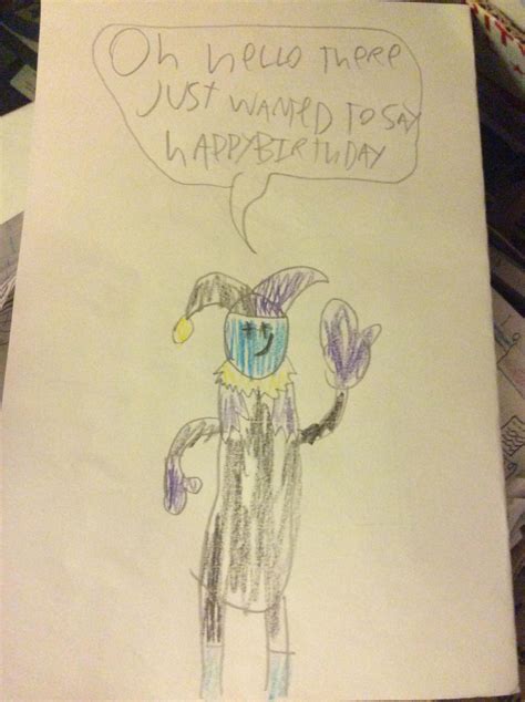 Jevil Wishes My Mom A Happy Birthday By Calledrokket On Deviantart