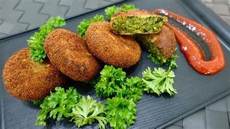 Hare Bhare Kebab Hara Bhara Kabab Green Vegetable Cutlets