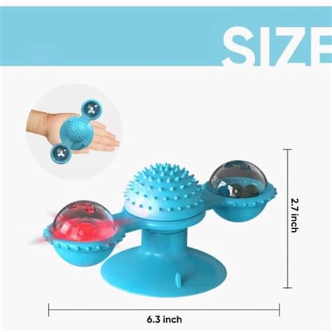 Windmill Cat Toy Turntable Teasing Interactive Cat Toys Uction Cup Scratching Tickle Catnip 1