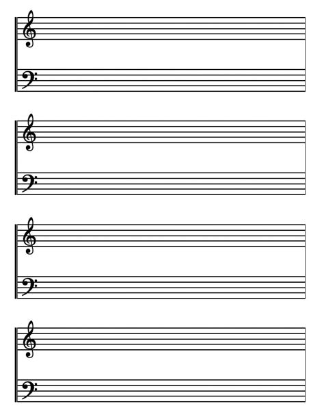 Free Printable Staff Paper For Piano Get What You Need For Free