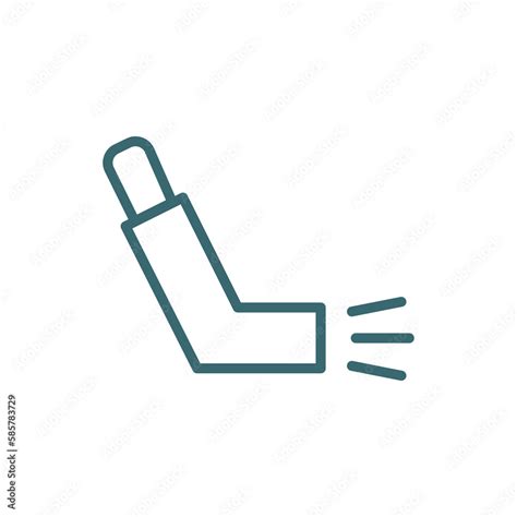 Inhalator Icon Thin Line Inhalator Icon From Medical Collection