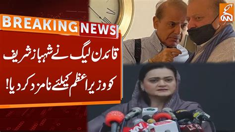 Maryam Aurangzeb Big Statement Breaking News GNN YouTube