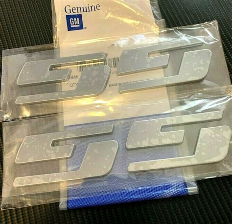 OEM Chevrolet Chevy SS Emblem 2PC Set Chrome New Fits Impala Camaro Corvette c7 - KLP Customs