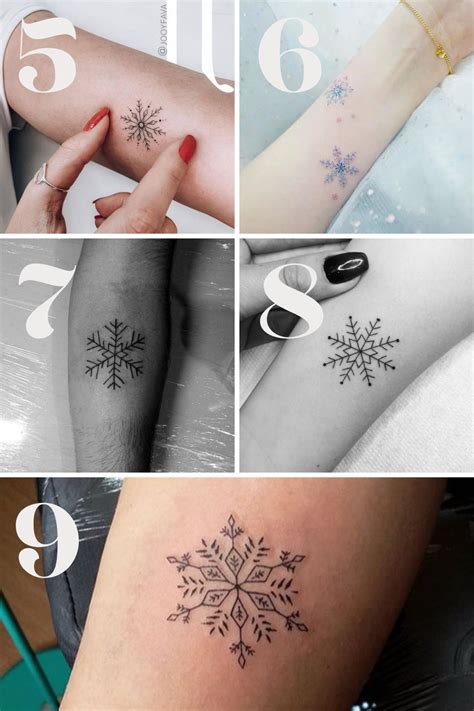 Unique Snowflake Tattoo Ideas Tattooglee Snow Flake Tattoo