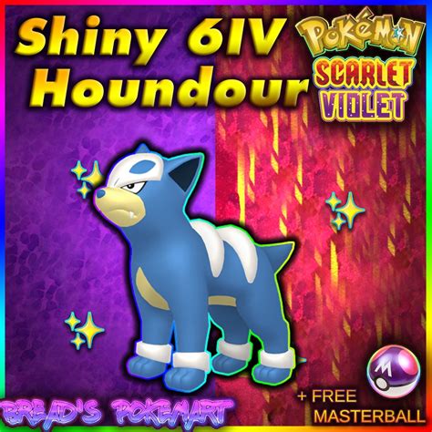 Houndour Shiny 6IV // Pokemon Scarlet & Violet // Ready to - Etsy