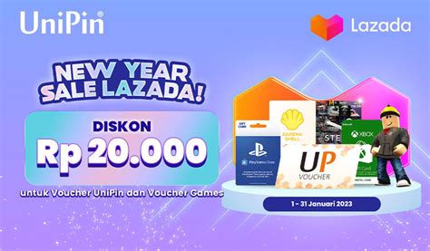 Promo Diskon Hingga 20ribu Voucher UniPin Lazada