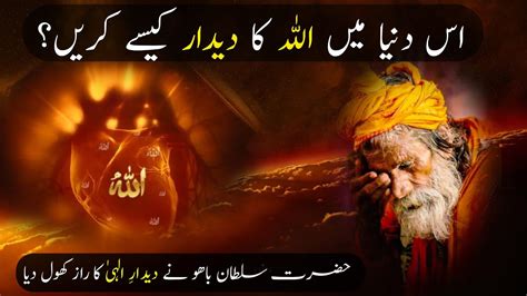 Hazrat Sultan Bahu Ne Deedar E Ilahi Ka Raaz Khol Diya Es Duniya Main