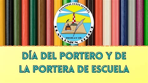 D A Del Portero Y De La Portera De Escuela A O Escuela N