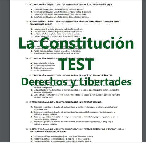 Top 100 Preguntas Más Frecuentes De La Constitución Española