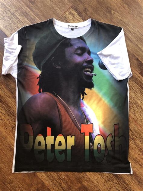 Peter Tosh Smoking Tshirt Xl Rasta Fairies Reggae Clothes Jewelry