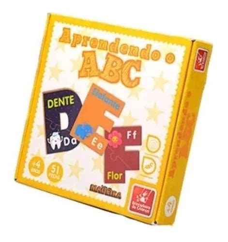 Brinquedo Pedag Gico Aprendendo O Abc Madeira Pe As Mercadolivre