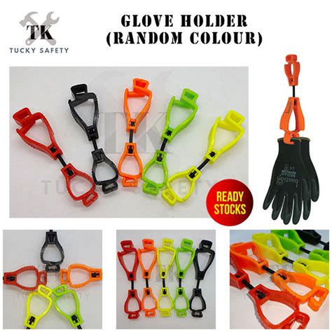 Random Colour Safety Plastic Glove Holder Heavy Duty Glove Clip