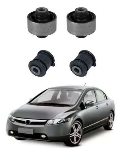 4 Buchas Da Bandeja Honda New Civic 2006 2011 Axios