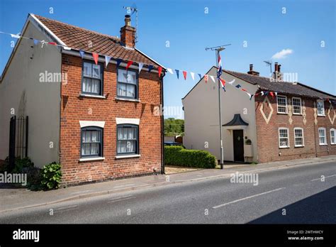 Village houses Debenham Suffolk England Stock Photo - Alamy