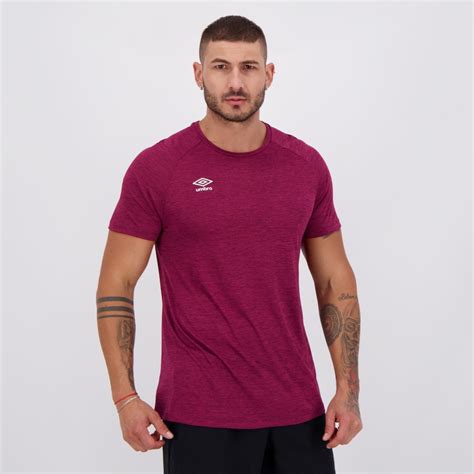 Camiseta Umbro TWR Flat New Vinho Mescla FutFanatics