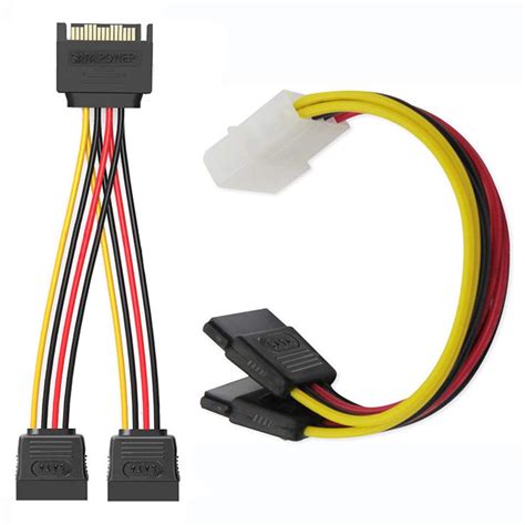 Ssd Sata Hard Drive Connection Kit1x 4 Pin To Dual 15 Power Cable 1x Cabg5s2 192948978197 Ebay