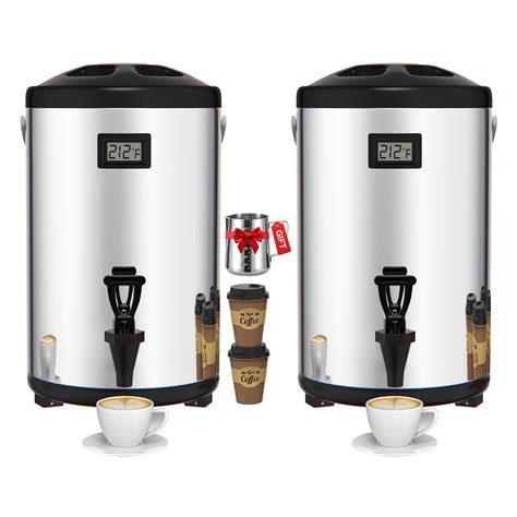 Insulated Beverage Dispenser Gallon Hot Drink Dispenser With Stainless Steel Interior