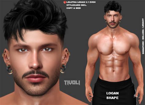 Second Life Marketplace Tivoli Inc Logan Shape Lelutka Logan Head 31 Evox