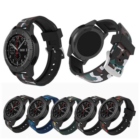 Correa De Reloj De Silicona Suave Deportiva De Camuflaje Para Samsung