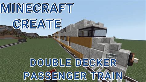 Minecraft Create Double Decker Passenger Train Tutorial Youtube