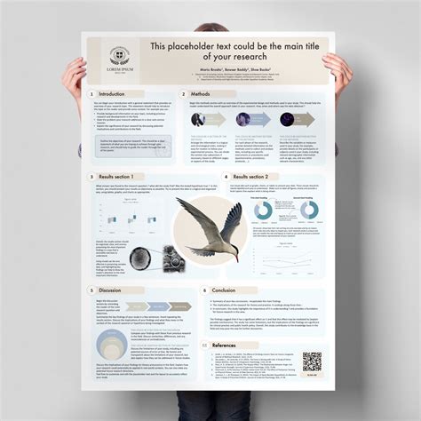 Scientific Poster Template A0 Portrait Powerpoint For Conference