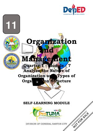 ABM Org Mgt Q1 Module 1 Organization And Management Quarter 1