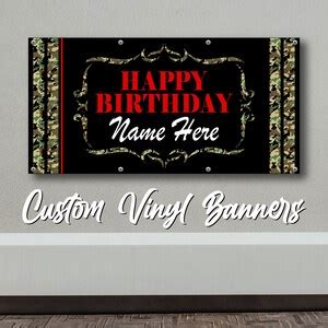 Custom Birthday Banner Personalized Banner Happy Birthday - Etsy