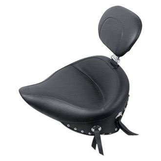 Mustang 79485 Wide Touring Solo Seat With Driver Backrest