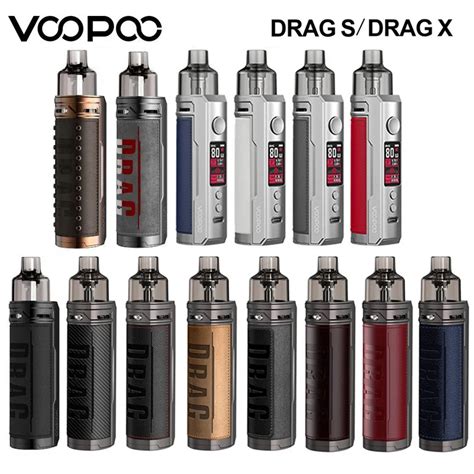 Oryginalny zestaw VOOPOO Drag X i przeciągnij zestaw S Pod Vape 80W 60W