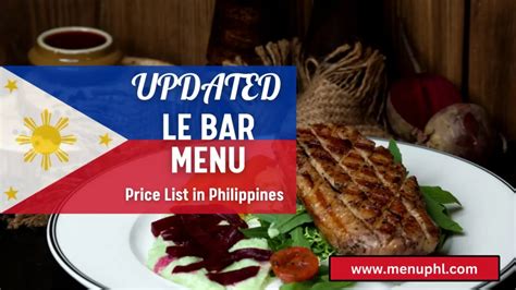 LE BAR MENU PHILIPPINES & UPDATED PRICES 2023