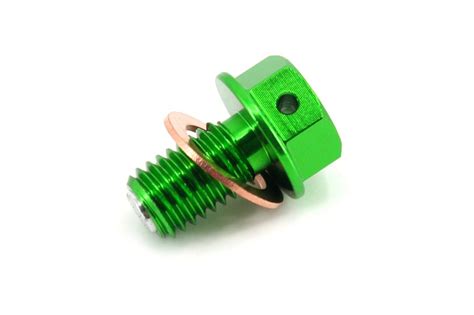 Kke Billet Aluminum Magnetic Oil Drain Plug Bolt For Kawasaki Kx F