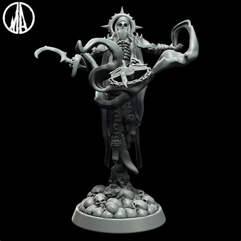 3d Printable Necromancer Lost Souls 3 Poses By Monolith Arts