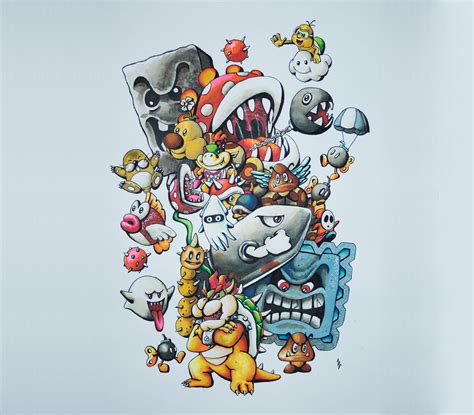 Super Mario Enemies Behance