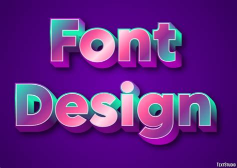 Font Design Text Effect and Logo Design Font