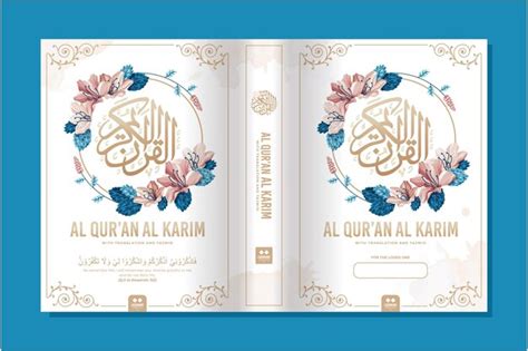 Premium Vector Quran Book Cover Floral Design