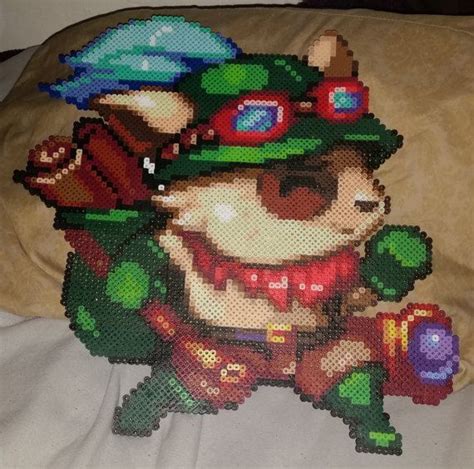 League Of Legends Teemo Inspired Perler Bead Design League Of Legends