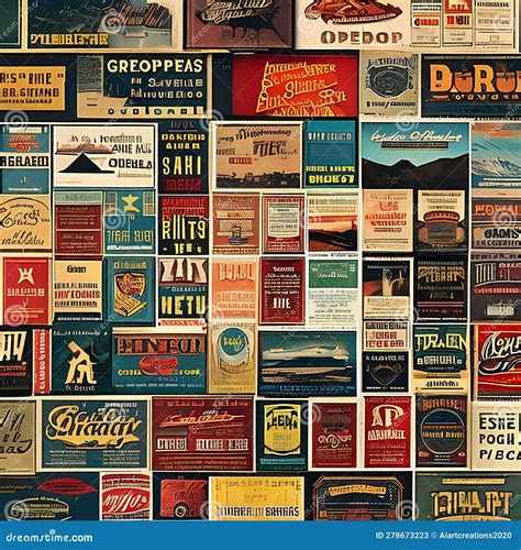 792 Vintage Posters A Vintage And Aged Background Featuring Vintage