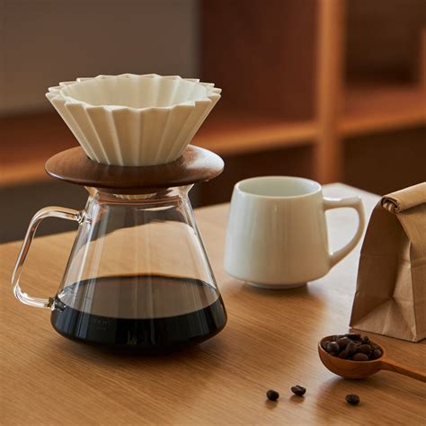 glass coffee server  hario origami  store