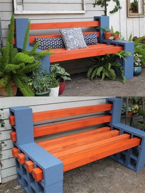 Diy Concrete Cinder Block Bench Ideas Unique Balcony Garden