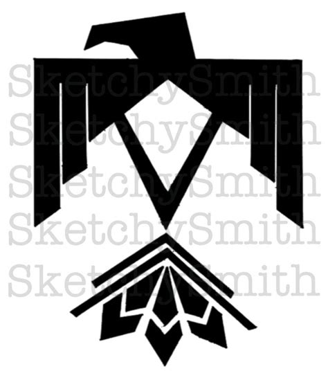 Thunderbird Hand Drawn Clip Art / Thunderbird Svg Png Digital Download ...