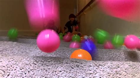 About 100 Balls Down The Stairs Youtube