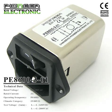 10a Pe8100 10 01 Cerohs Power Entry Module Ac Socket Emi Filterac Power Entry Modules Buy Ac