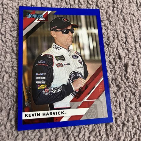 Donruss Racing Kevin Harvick Blue Parallel Nascar Ebay