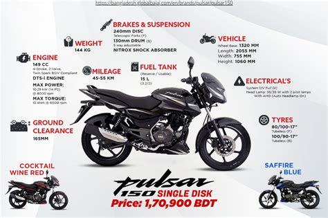 BAJAJ PULSAR 150 Mileage, features, Specification, Images, Colures ...