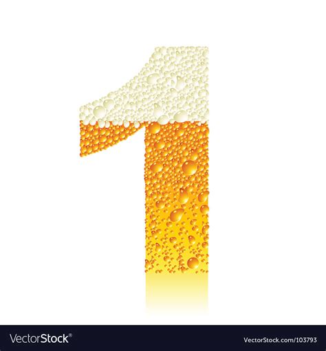 Alphabet Beer Royalty Free Vector Image Vectorstock