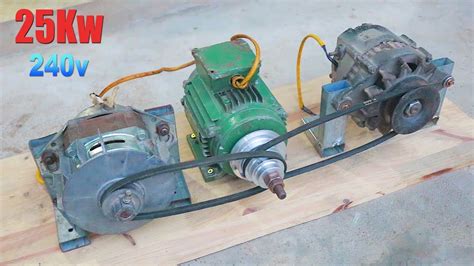 Diy Free Energy Generator With Car Alternator And Engine