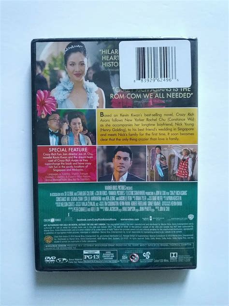 Crazy Rich Asians Dvd Constance Wu Henry Golding Awkwafina New